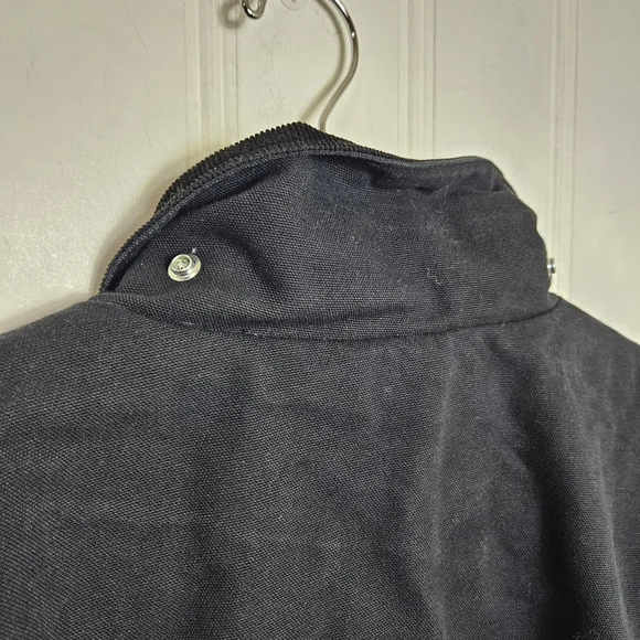 Carhartt Full Swing Fleece‑Lined Washed Black Workwear Jacket 2XL Tall Rugged - Picture 11 of 16